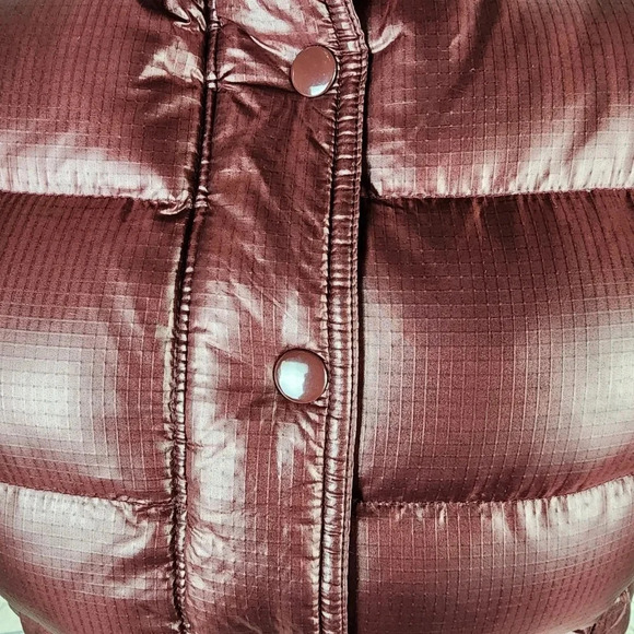 J. Crew Quilted Down Puffer Vest Maroon Size Small - Picture 6 of 14